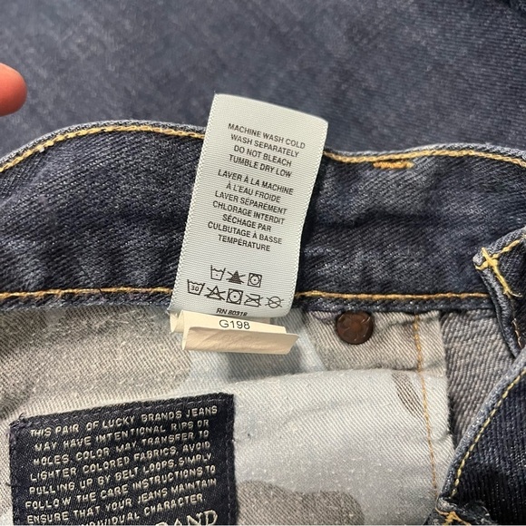 Lucky Brand Men 367 Vintage Bootcut Premium Italian Denim Jeans 32x30 Distressed - Picture 11 of 12